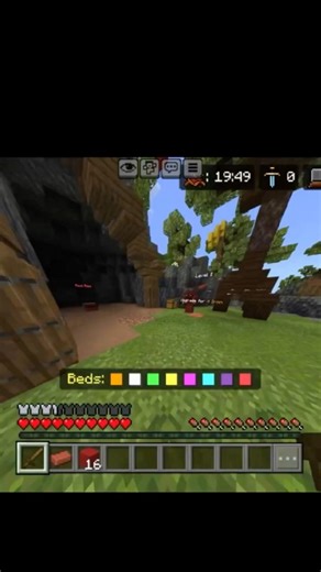 😂minecraft bed wars be like #minecraft #shorts