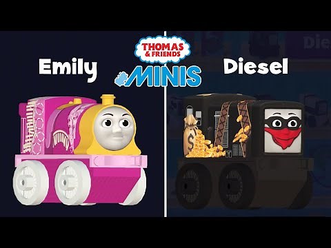 Thomas & Friends Minis - New Cowboy Engine Diesel and Emily
