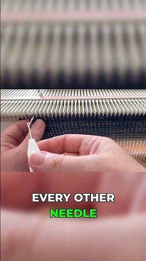 Knitting tutorial: Moving stitches every other needle!