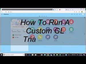 How to run a custom GL Trial Balance