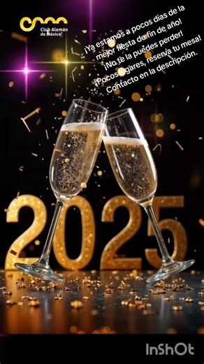 ✨🎉 ¡Celebremos el Fin de Año en el Club Alemán de México! 🎉✨ ¡POCOS LUGARES, RESERVA TU MESA YA! Despide el 2025 con una cena espectacular de tres tiempos, música con DJ, las tradicionales 12 uvas y un ambiente lleno de alegría para compartir en familia. 📅 Miércoles 31 de diciembre 🕗 20:00 a 1:00 hrs 📍 Salón Sol – Club Alemán s/n, Xochimilco, Santa María Tepepan, 16020 CDMX 🎟️ Boletos ya disponibles Adulto: $1,150.00 Niño: $650.00 ¡Vive una noche mágica para recibir el Año Nuevo como se me
