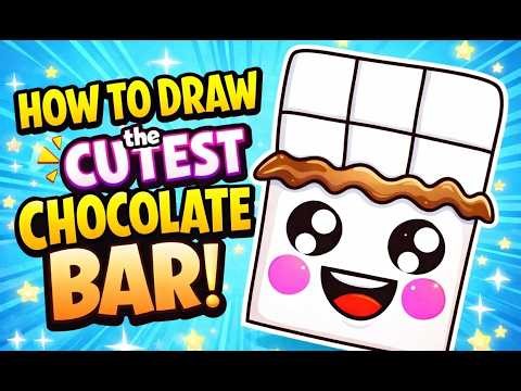 Draw This Adorable Kawaii Chocolate Bar in Minutes! 😍