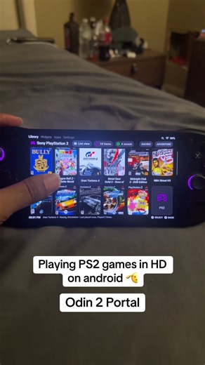 Android running ps2 games in HD#odin #homebrew #emulation #gaming #playstation #sony