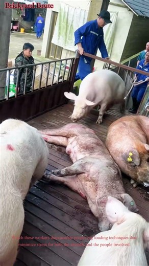 Loading Pigs Onto Truck Smart Farming
