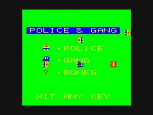 PC-6001「ポリス＆ギャング」最高速モードクリア【TAP】