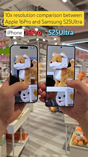138K views · 1.1K reactions | 10x resolution comparison between Apple 16Pro and Samsung S25Ultra #shorts | Techzoon | Facebook