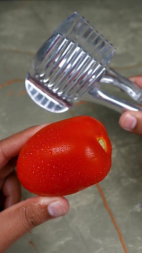 Satisfying Tomato Cutting Skill 🍅 | tomato