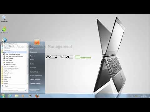 eRecovery Management - Create a factory default backup on a usb memory