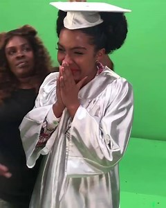 159K views · 1K shares | All the feels: The cast and crew of ABC's "Black-ish" surprised Yara Shahidi with an early graduation celebration since the show will be on a break when she graduates from high school. <3 Video via: Tracee Ellis Ross #blackgirlmagic #becauseofthemwecan | Because of Them We Can | Facebook