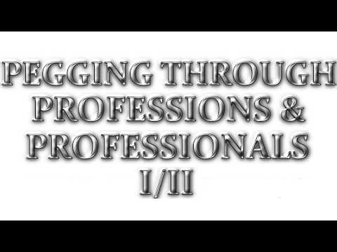 Pegging through Professions & Professionals (save time & memorize numbers easily & effectively)