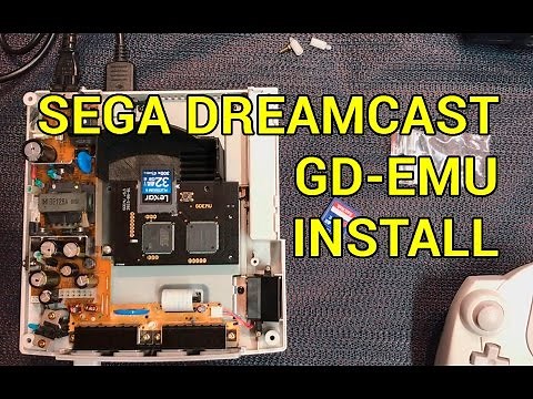 Sega Dreamcast GD-EMU Install SD Card ROM ISO GDI - YouTube
