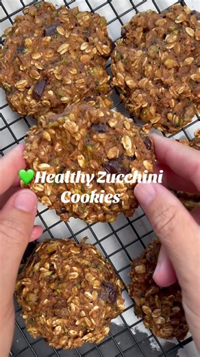Healthy Zucchini Cookies Recipe with Oats and Nuts