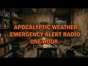 Worldwide Extreme Weather Emergency Alert System Radio (EAS) Ambience - 1 Hour