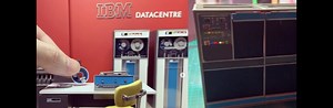 A diorama of an IBM 1401 mainframe data center #Art @6502b @IBM