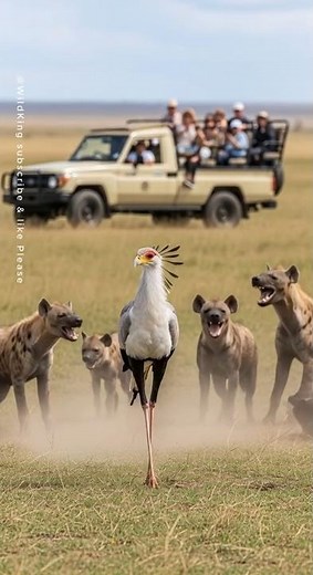 탭댄서 비서새vs하이에나떼들/Tap-Dancing Secretary Bird vs Hyena Pack