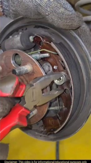 Install New Brake Shoe #automotive #DIY #mechanic #shortsfeed #usamechanic