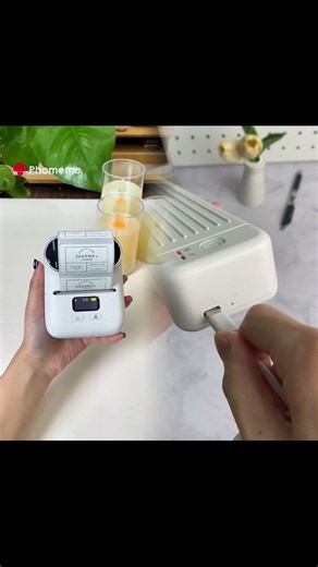 Print labels for my candles with Phomemo M110 label maker #phomemo #labelprinter
