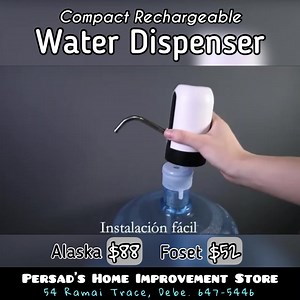 2.8K views · 30 reactions | 5 gallon Water Dispensers Persad’s Home Improvement Store 54 Ramai Trace, Debe. 647-5446 WhatsApp: 316-1240 #hardware #homestore #appliances #plumbing #water #pressure #shower #dispenser #mixers #contractor #plumber #office #home #waterdispenser #house #building #business #coldwater #hotwater #connection #sink #kitchen #kitchensink #kitchennette #work #thirsty #bottle #bottlewater #waterfilter | Persad's Home Improvement Store | Facebook