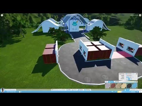 Planet Coaster - Buildings and Paths Tutorial