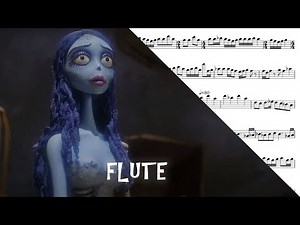 Tim Burton's - Corpse Bride - Danny Elfman – Tears to Shed – Halloween – Flute Sheet Music