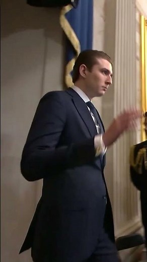 Barron Trump towers over guests at President Trump's inauguration