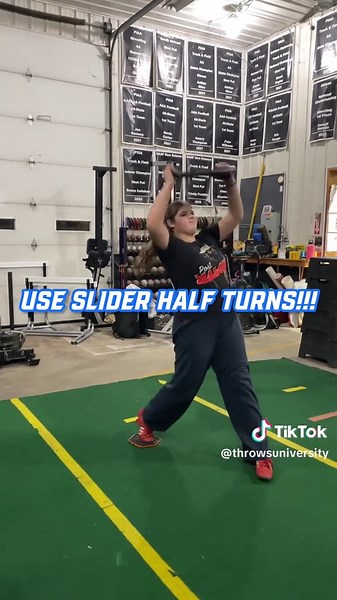 Enhance Your Shot Put Technique with Slider Half Turns