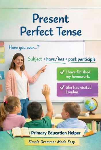 📚 Present Perfect Tense Explained | Primary English Grammar Lesson