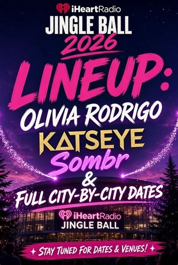 iHeartRadio Jingle Ball 2026 Lineup: Olivia Rodrigo, KATSEYE, Sombr & Full City-by-City Dates