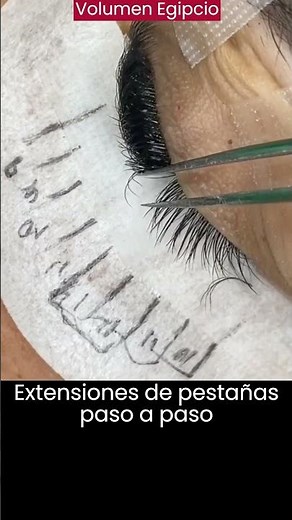 Tutorial de Extensiones de Pestañas Volumen Egipcio #shorts #extensionesdepestañas