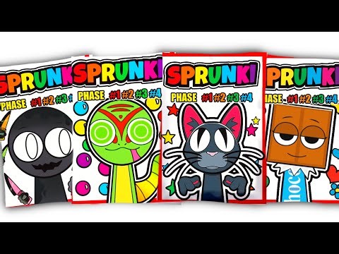 🌈SPRUNKI Blind Bag OC The Cat, Gekkie, Claire, Faix ASMR Phase 1vs2vs3vs4, Squishy