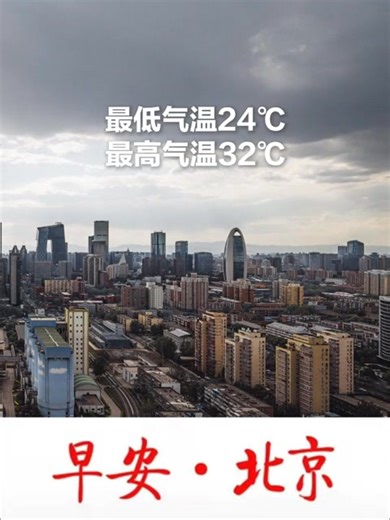 The weather in Beijing on Aug. 22 is forecasted to be cloudy. The temperature is expected to reach a high of 32℃(89.6℉) and a low of 24℃(75.2℉). | Beijing Evening News