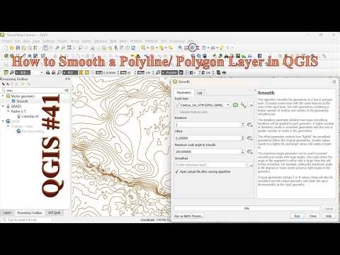148 || How to Smooth a Polyline/ Polygon Layer in QGIS using Smooth Algorithm