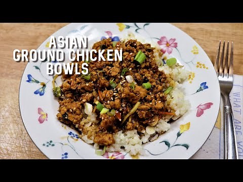 Delicious Asian Ground Chicken Bowls | Easy Ground Chicken Recipe | MOLCS Easy Recipe