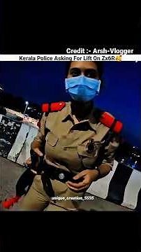 Kerala Police Ko Lift Di🥰 #viral #motovlog #funny #trending #bikelover #rider #shorts #vlog #rider