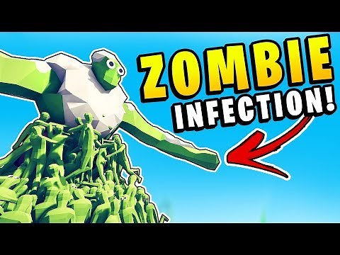 TABS - ZOMBIES CAN INFECT! Zombie Infection Plague Spreading - Totally Accurate Battle Simulator