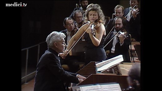 97K views · 10K reactions | ❤️ Bach's masterpieces are always a treat. We dug up a performance by Anne-Sophie Mutter, Herbert von Karajan and the Berliner Philharmoniker just for you! ❤️ https://cutt.ly/gGtE9Ax | medici.tv | Facebook