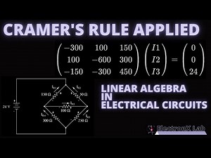 Mesh Current Analysis - Solving Linear Equations Manually