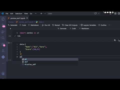 Pandas Tutorial Part 1 | Create Your First DataFrame in Python 🐼