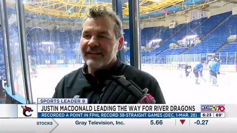 River Dragons’ forward Justin MacDonald sets FPHL point streak record