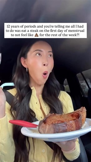 12 years of periods and you’re telling me all I had to do was eat a steak on the first day of menstrual to not feel like 💩 for the rest of the week?! Yes, it’s literally that simple. Replenishing the body with iron and protein during the first day of the period has given me painless periods and zero bloat! Gents, cook lots of steak for your lady during her time of the month ❤️ Do you know about this hack? | Carnivore Diet Life