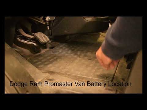 How to find Dodge Ram ProMaster 3500 Van Battery Access and Location