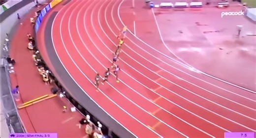 Tokyo World Championships Men's 200m semi-final World leading 19.51 for defending Champion Noah Lyles 🔥, a declaration of intent👀💪💯 #worldathleticschampionships2025 | Track and Field Nerdz