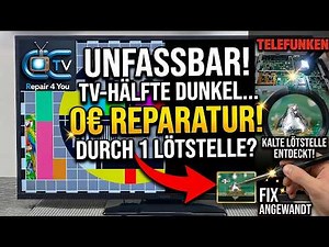 Half of your TV screen dark? Fix it for €0 with this trick! 📺✨ Telefunken D49F283N3C