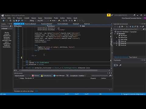 Boton buscar, modificar y eliminar con Visual Studio y Acces