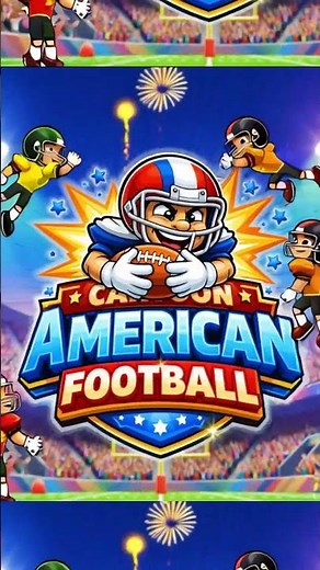 Cartoon American Fotball Welcome #superbowl #americanfootball #cartoon