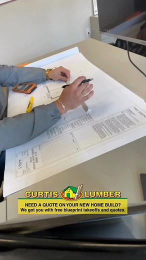 📐 Planning a Build? Start Here. Whether you're a homeowner designing your dream space or a builder managing your next project, our expert estimators provide free, accurate material takeoffs and estimates to help you plan with confidence. Just bring us your blueprints, ideas, or sketches — we'll handle the details so you can focus on the build. • No guesswork. No extra cost. • Just a clear, detailed materials list — fast and free. 👉Let's Get Started! www.curtislumber.com 🎥 Nick Fiore, Curtis L