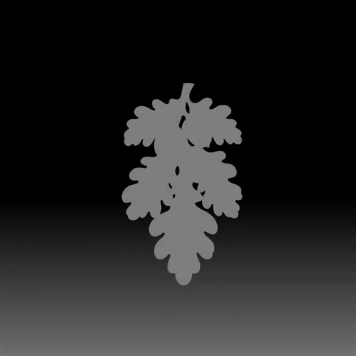 Oak Leaf Acorn Leaves 3D Relief STL File 3D Model for CNC Laser Engraving 3D Printing Furniture Appligue Decor - Etsy