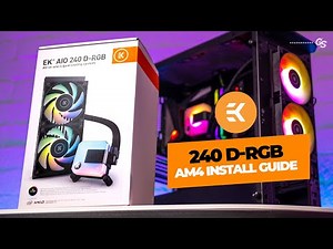 HOW TO Install EK AIO 120, 240 and 360 D-RGB on AMD AM4 & AM5