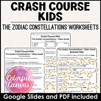 Crash Course Kids | 37.1 The Zodiac Constellations | Worksheet Video Guide