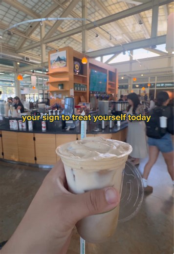 get that sweet treat, you deserve it Aggies #UCDavis video description: a montage of people ordering coffee and sitting at the Coffee House.